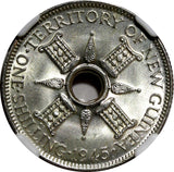 New Guinea George VI Silver 1945 1 Shilling NGC MS65 BETTER DATE KM# 8 (015)