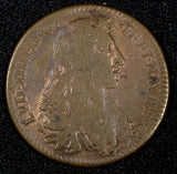 FRANCE ND Copper Token Entry of the Legate in Paris Louis XIV 24 mm (27 359)