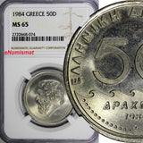 GREECE 1984 50 Drachmes NGC MS65 GEM BU Solon the Archon of Athens KM# 134 (074)