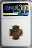 Great Britain George VI Bronze 1943 Farthing NGC MS64 RB KM# 843