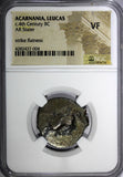 Acarnania Leucas c.4th Century BC AR Stater NGC VF Toning