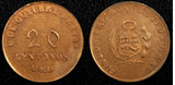 PERU 1935 20 Centavos Token Oro Monument to Admiral Grau UNC RANDOM PICK (1 C.)