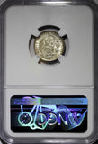 Peru Silver 1906 JF 1 Dinero NGC MS64 Mintage-826,000 Seated Liberty KM#204.2(9)