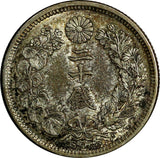 Japan Meiji (1867-1912) Silver Yr.42 (1909) 20 Sen Toned Y# 30 (18 799)