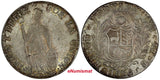 Peru Silver 1836 CUZco B 4 Reales Cuzco mint Toned KM# 151.1 (20 391)