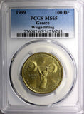 Greece 1999 100 Drachmes PCGS MS65 World Weightlifting Championships KM# 174