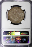PERU LIMA Silver 1935 AP 1/2 Sol NGC MS63 LAST YEAR TYPE NICE TONING KM#216(124)