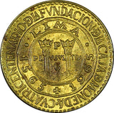 Peru Brass 1965 10 Centavos 400th Anniversary of Lima Mint KM# 237 (21 586)