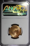 JAPAN Bronze SHOWA S11 (1936) 1 Sen NGC MS66 RD FULL RED TOP GRADED Y# 47 (049)