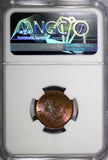 Great Britain George VI Bronze 1943 Farthing NGC MS63 RB KM# 843