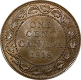 Canada George V Bronze 1918 1 Large Cent UNC KM# 21 (24 056)
