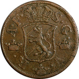 SWEDEN Adolf Frederick (1751-1771) 1760 S.M. 2 Ore Mintage-558,000 KM#461 15230