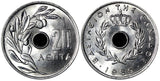 Greece Paul I Aluminum 1969 20 Lepta 24mm GEM BU COIN KM# 79 (21 292)
