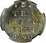 Netherlands UTRECHT Silver 1790 2 Stuivers NGC MS64 TOP GRADED BY NGC KM# 112(3)