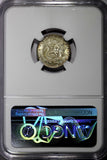 PERU Silver 1906 JF 1 Dinero NGC MS64 Mintage-826,000 Seated Liberty KM#204.2(0)