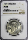 GREECE 1984 50 Drachmes NGC MS65 GEM BU Solon the Archon of Athens KM# 134