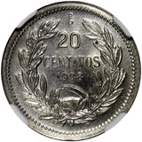 Chile 1938 SO 20 Centavos NGC UNC DETAILS KM# 167.3 (042)