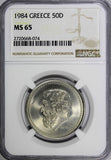 GREECE 1984 50 Drachmes NGC MS65 GEM BU Solon the Archon of Athens KM# 134 (074)