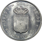 Belgian Congo RUANDA-URUNDI 1957 1 Franc UNC KM# 4 (22 267)