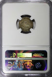 Peru Silver 1855 LIMA MB 1/2 Real NGC MS63 Light Original Tone KM# 144.7 (004)