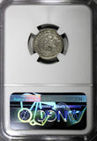 PERU Silver 1886 JM Dinero NGC VF35 "FB" left of shield Reverse RARE TYPE KM#190