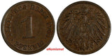 Germany - Empire Wilhelm II 1900 J 1 Pfennig VF Condition KM# 10 (18 582)