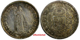 PERU Silver 1826 LIMA JM 2 Reales Lima Mint aUNC Toning KM# 141.1 (14 581)