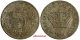 Greece George I 1894 A 5 Lepta Paris mint KM# 58 (18 097)