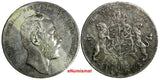 SWEDEN Carl XV Silver 1863 ST 4 Riksdaler Riksmynt Mintage-268,000 XF KM# 711