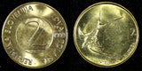 Slovenia  1999 2 Tolarja A barn swallow UNC KM# 5 RANDOM PICK (1 Coin) (862)