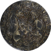 SPAIN Castile and Leon Henry IV Seville Silver (1454-74) 1 Real NGC GRADED (04)