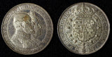 SWEDEN Oscar II Silver 1907 EB 2 Kronor Golden Wedding Anniv.aUNC  KM#776 (116)