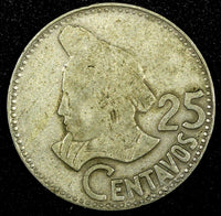 GUATEMALA Copper-Nickel 1977 25 Centavos KM# 278.1 (24 657)