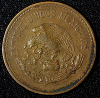Mexico ESTADOS UNIDOS MEXICANOS Bronze 1951 Mo 20 Centavos SCARCE DATE KM#439(5)