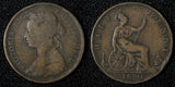 Great Britain Victoria Bronze 1890 1/2 Penny KM# 754 (28 889)