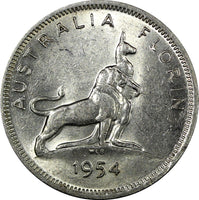 Australia Silver 1954 Florin Royal Visit High Grade RANDOM PICK (1 Coin) KM# 55