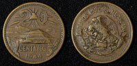 Mexico ESTADOS UNIDOS MEXICANOS Bronze 1944 20 Centavos  KM# 439 (27 585)