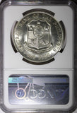 Philippines Silver 1963 Peso Andrés Bonifacio 38mm NGC MS63 KM# 193 (014)