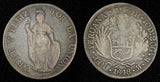 PERU Silver 1848 LIMA MB 4 Reales Liberty AR-0.9 Toned KM# 151.3 (30 015)