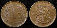 Finland Copper 1950 H 1 Markka Mintage-320.000 UNC KM# 30a (24 090)