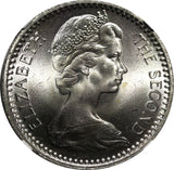 Rhodesia Elizabeth II 1964 2-1/2 Shillings NGC MS64 Pretoria Mint KM# 4 (002)