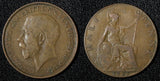 Great Britain George V Bronze 1925 1/2 Penny KM# 809 (28 902)