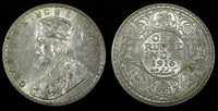 India-British George V Silver 1916 (B) Rupee Bombay Mint KM# 524 (27 328)