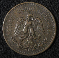 MEXICO Bronze Bronze 1914 Mo 5 Centavos 1st Year Type SCARCE DATE KM# 422 (417)