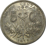 BOLIVIA Copper-Nickel 1935 5 Centavos 1 YEAR TYPE aUNC KM# 178  (25 009)