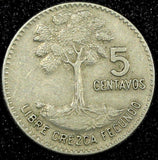 GUATEMALA Copper-Nickel 1969  5 Centavos Large date KM# 266.1 (24 572)