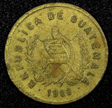 Guatemala Bartolome de las Casas Brass 1988 1 Centavo KM# 275.3  (24 466)