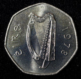 Ireland Republic Copper-Nickel 1978 50 Pence 30 mm  KM# 24 (28 962)