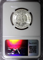 Mexico ESTADOS UNIDOS Silver 1944 M 50 Centavos NGC MS66 GEM BU KM# 447 (044)