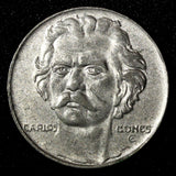 BRAZIL Carlos Gomes Copper-Nickel 1938 300 Reis KM# 538 (27 789)
